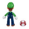 Super Mario 4-Inch Acation Figures Luigi with Red Mushroom