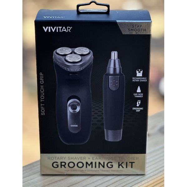 Vivitar-Grooming Kit Rotary Shaver & Ear/Nose Compact Trimmer