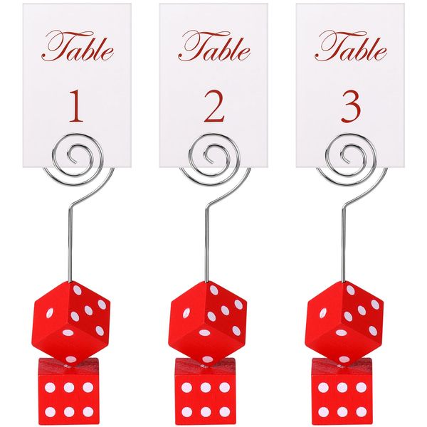 Rotatingpals Bunco Dice Table Number Dice Place Card Holders Bunco Game Kit Includes Table Numbers 1 2 3 and Casino Place Card Holders Bunco Party Supplies Casino Wedding Decoration