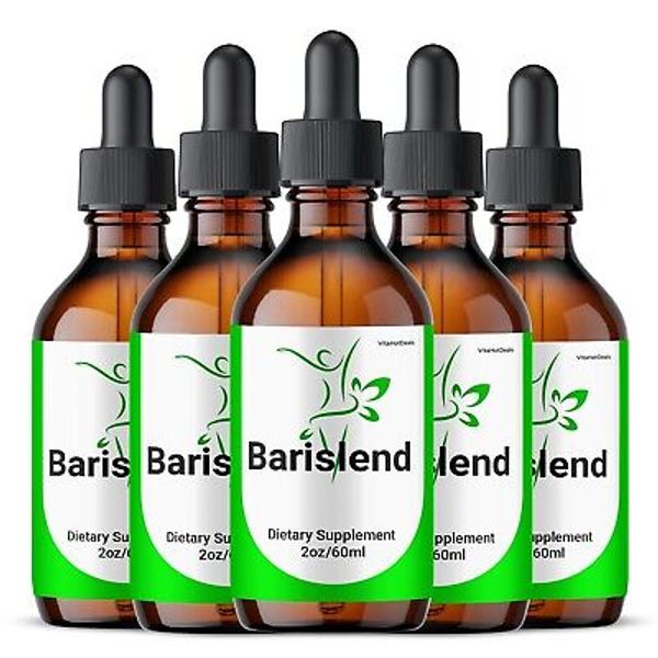 Barislend Drops Liquid Supplement, Max Strength, Barislend Supplement (5 pack)