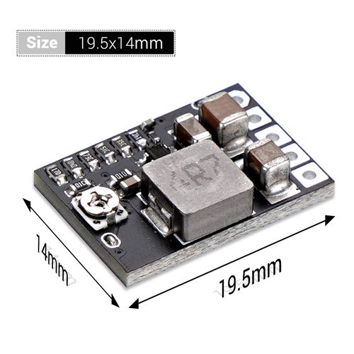 DROK Buck Converter DC 4.5-20V to DC 1.8V 2.5V 3.3V 5V 9V 12V 3A 5pcs Mini Voltage Regulator Board Buck 1-16V 5V Reducer Fixed and Adjustable Output Voltage Transformer Power Stabilizer Module