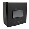 Matt Black Screwless Fan Isolator Switch & 32mm Black Surface Pattress Back Box