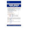 Champion Knee Brace Flexible Stays Knit Elastic, White, Small