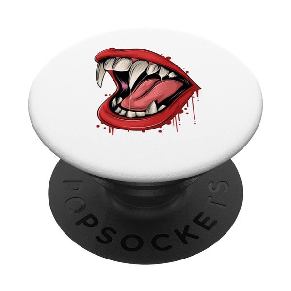 Halloween Vampire Mouth Teeth PopSockets Swappable PopGrip