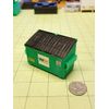 Miniature 2-yard Dumpster at 1/24, 1/25 Scale for Dioramas