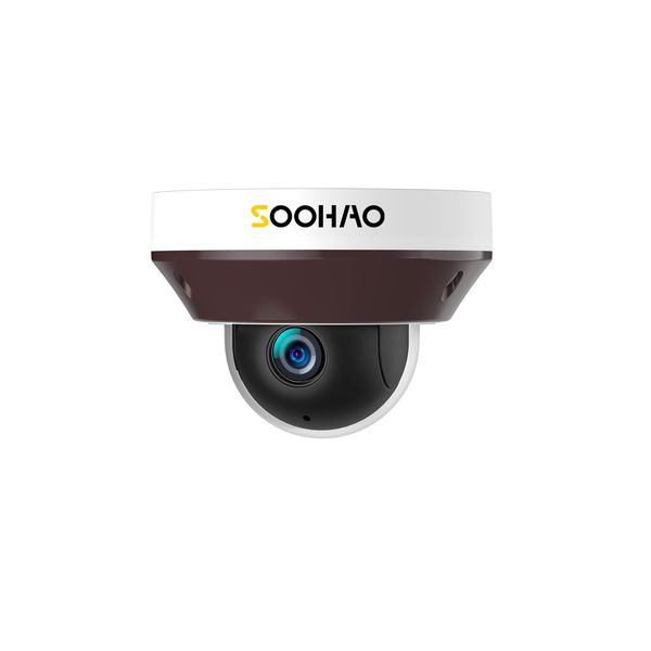 SOOHAO 4K Security Camera, Outdoor, POE, Wired, Indoor, 6 Megapixels, 4K Security Camera Set, For Expansion, Waterproof IP66 (6 Megapixels, 3x Optical Zoom, Poe Expansion)