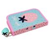 Strawberry Single Flap Pencil Case with Equipment, with Keychain