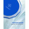 OMIRO Compact Mirror, 3½" 1X/10X Magnification Mini Folding Makeup Mirror for Purses (Classic Blue)