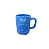 Rae Dunn Ceramic Mom Mug with Floral Design, Blue