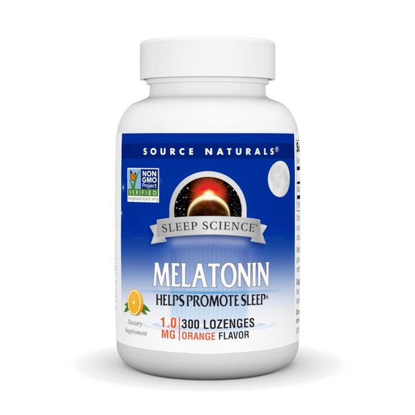 Source Naturals Melatonin 1 mg - 300 Orange Flavored Lozenges