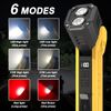 Rechargeable Work Light Mechanic Flashlight Lamp Magnetic Base Phone Power Bank