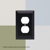 Franklin Brass 64217 Architectural Double Toggle Switch Wall Plate / Switch Plate / Cover, Flat Black, Packaging May Vary