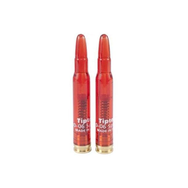 Tipton Rifle Snap Caps .30-06 with False Primer, Reusable Construction for Dry-Firing, Practice and Safe Firearm Storage, red, clear