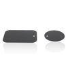 Mobilefox Magnethandyhalterung Metallplättchen Ersatzplatten Rund Eckig 2er Set schwarz