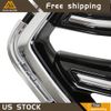 For 2017 2018 2019 Ford Escape Front Upper Bumper Grill Grille Black Chrome Trim