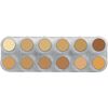 Grimas Creme Make-Up, 12-Color-Palette, Color V