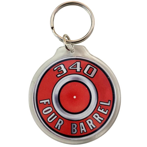Small Block 340 Four Barrel Air Cleaner Keychain – V8 Engine Keyring