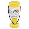 Hand Held Plastic Collection Box. - Coin Collection Box- Donation Box. Hand held (Yellow)
