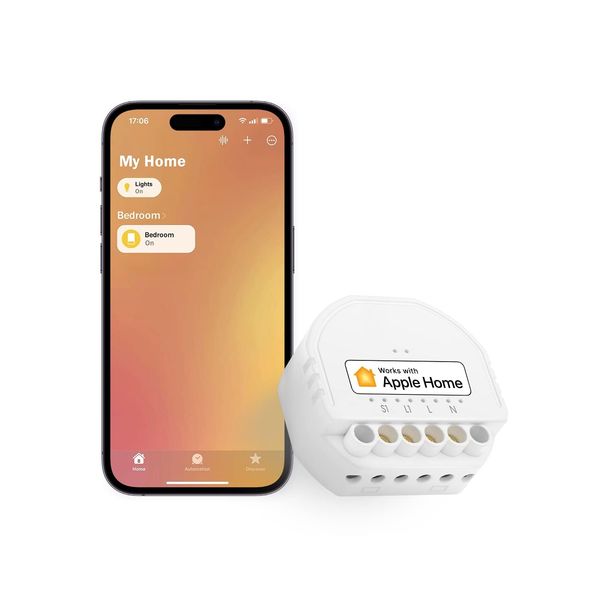 Meross Smart Light Switch Module, DIY Wall Switch Module, Wireless Relay Smart Switch works with Apple HomeKit, Alexa, Google, Remote and Voice Control, No Hub Required, 2.4GHz, 10A