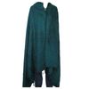 Yak Wool Blend |Blanket/Throw |Nepal |Handmade |Over-Sized | Aqua & Black