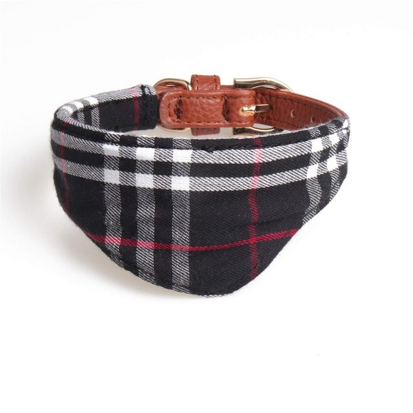 Chameleon Neckerchief Dog Collar - Medium Black
