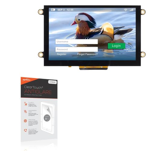 BoxWave Screen Protector Compatible with Newhaven Display NHD-5.0-HDMI-N-RSXP - ClearTouch Anti-Glare (2-Pack), Anti-Fingerprint Matte Film Skin