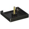 Jaclo 512-PEW Square Overflow Faceplate with Concealed Mount, Pewter