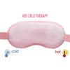 TEEROVA Cooling Eye Mask with Gel Bead - Reusable Gel Eye Mask for Dark Circles, Puffy Eyes, Dry Eyes, Headaches, Migraines, Sinus (Pink)