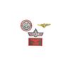 Pete Mitchell Navy Fighter Costume Iron on Patch (4pc with Pilot Aviator Wings Pin)