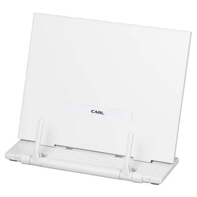 Karl BKS-820-W Book Stand, Thin, Flat, 7-Level Adjustment Function, White