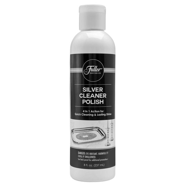 Fuller Brush Silver Cleaner Polish – For Silver Plate, Sterling, Chrome, Fine Antique Silver – Safely Cleans, Removes Tarnish & Helps Prevent Future Tarnish