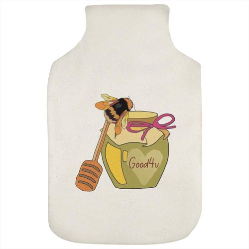 'Honey Pot & Bee Heart' Hot Water Bottle Cover (HW00032984)