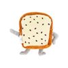 Sunstar Bungu S1427962 Bread Loaded Pencil Case, Reversible Type, B Pattern