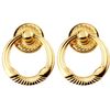 2Pcs Gold Modern Zinc Alloy Shaky Drop Rings Furniture Handles Door Wooden Chair Sofas Pull