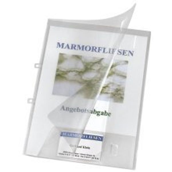 Veloflex Crystal 4441290 Portfolio Folder with Business Card Pocket Transparent