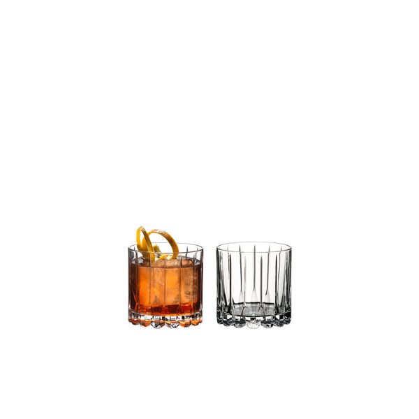 RIEDEL Drink Specific Glassware Rocks Glass, Set of 2, Clear Crystal Glass, Machine Made