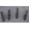 Baldwin Steeple Tip 1093.151 Antique Nickel Hinge Steeple Tips Set / 4 NEW 129J