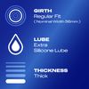 Durex Originals Extra Safe, Regular Fit, 30 Condoms, Extra Lubricated, Natural Latex