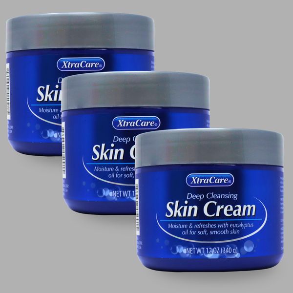 XtraCare Deep Cleansing Skin Cream, Moisturizing Formula, 12 fl oz (3-Pack)