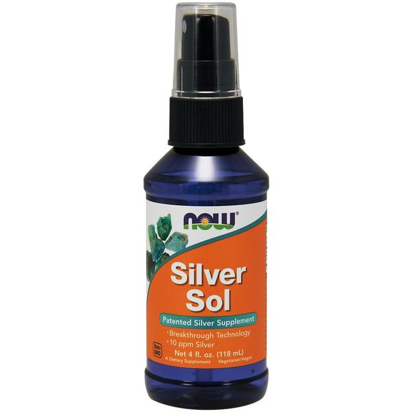 NOW Foods Silver Sol, 50 mcg, 4 fl. oz.