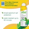 Alba Botanica Sunscreen for Face and Body, Fragrance-Free Sheer Mineral Sunscreen Spray, Broad Spectrum SPF 50, Water Resistant and Biodegradable, 5 fl. oz. Bottle