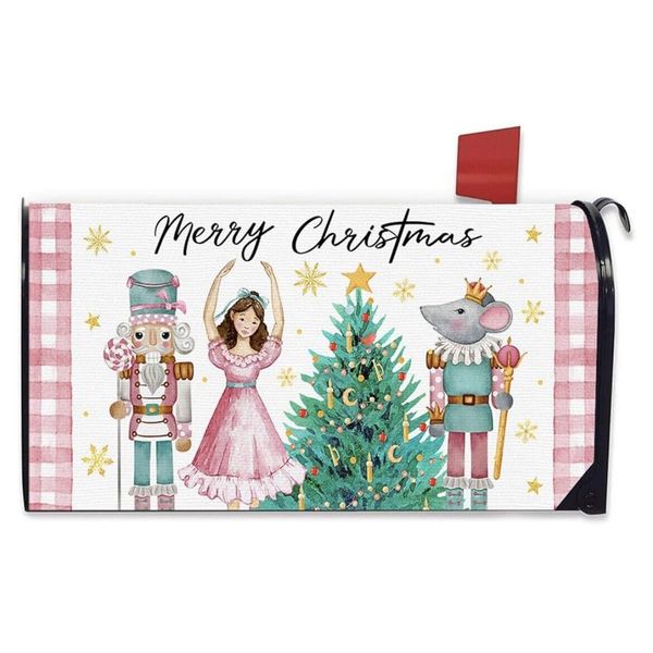 Merry Christmas mailbox cover nutcracker magnetic