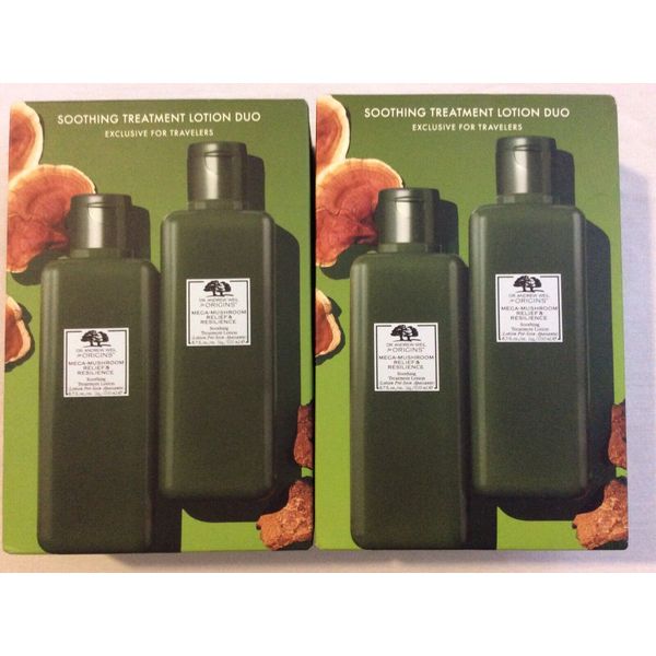 2 Origins Mega Mushroom Soothing Treatment Lotion Duo Relief & Resilience BNIB