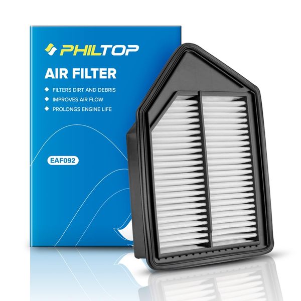 PHILTOP Engine Air Filter CA10885 Replacement for 2010-2011 CR-V (2.4L), Rigid Panel