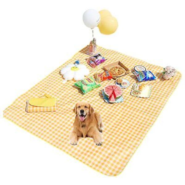 Picnic Blanket Foldable Waterproof Sand Mat Extra Large Camping Blanket Play ...