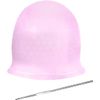 Reusable Silicone Hair Highlighting Cap - Salon Hair Dye Cap & Metal Hook Matting Tipping Hair Styling Tools(Purple)