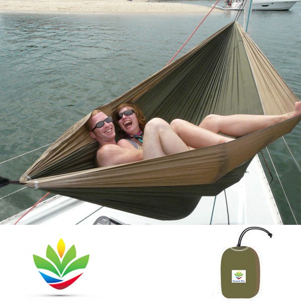 Hammock Bliss Double - Extra Long - Extra Wide - Extra Large - Two Person Double Wide Camping Hammock - Suspension System Included - Quality You Can Trust