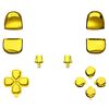 eXtremeRate DIY Replacement Full Set Buttons Compatible with p s 5 Controller BDM-010 & BDM-020 - NO Controller - Glossy Chrome Gold