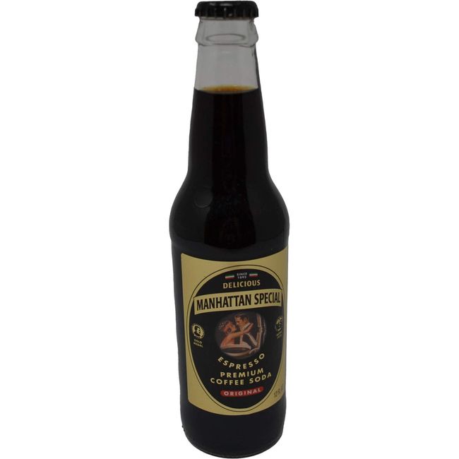 Manhattan Special - Original - Espresso Premium Coffee Soda - 12 oz (24 Glass Bottles)