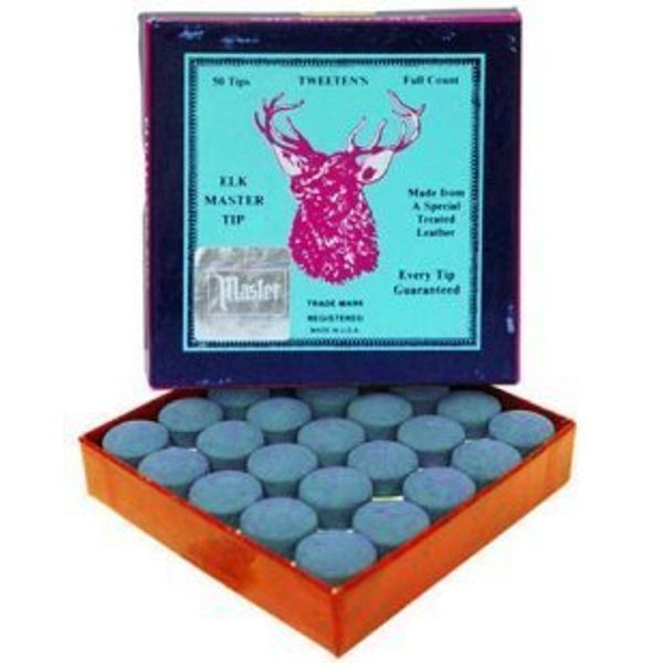 Elkmaster glue on snooker / pool cue tips - 8mm x 5